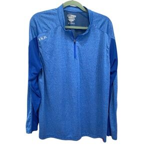 HUK long sleeve performance half zip shirt